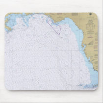 Gulf Coast of Florida Nautical Chart Mousepad