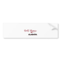 Gulf Shores Alabama City Classic Bumper Sticker