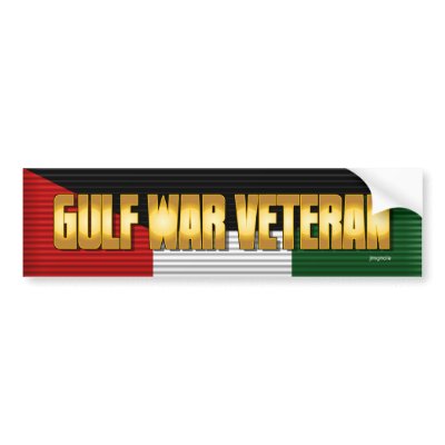 Gulf War Veteran Bumper Sticker by JMGNole