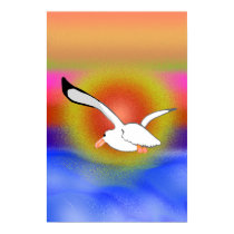 Gull At Sunset posters by Perlyyyy Gull At Sunset posters