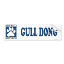 Gull Dong Blue bumper stickers by GenuineDogOwner Gull Dong Blue bumper stickers