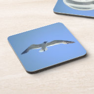 Gull in Flight Cork Coasters corkcoaster