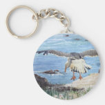 Gull on the Washington coast Keychain