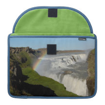 Gullfoss waterfall in summer MacBook pro sleeve