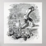Gulliver stealing the Blefuscudian fleet Posters