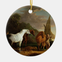 Gulliver Taking his Final Leave of the Land of the Christmas Tree Ornaments