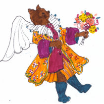 Gulliver's Angelicat Christmas Ornament Cut Outs