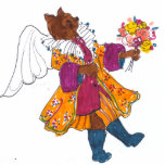 Gulliver's Angelicat Christmas Ornament Cut Outs