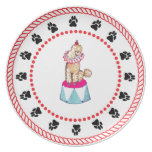 Gullivers Angels Apricot Circus Poode Dinner Plate plates