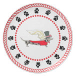Gulliver's Angels Dapple Dachshund Dinner Plate plates
