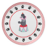 Gulliver's Angels Poodle Circus Dinner Plate plates