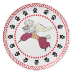 Gulliver's Angels Poodle Dinner Plate plates