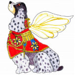 Gulliver's Angels Spotted Cocker Spaniel Ornament Cut Out
