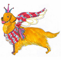 Gulliver's Golden Retriever Ornament photo sculptures