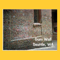 Gum Wall Post Card postcards