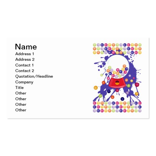 Gumball_Machine Business Card Templates