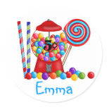 Gumball Machine Candy Lollipop Sticker