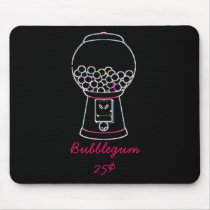 gumball machine glow, Bubblegum25¢ mousepads by gumballs gumball machine glow, Bubblegum25¢ mousepads