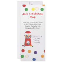 Gumball Machine invitations by candystore Gumball Machine invitations
