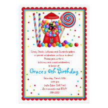 Gumball Machine Invitation