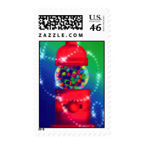 Gumball machine postage