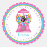 Gumball Machine Stickers- pink