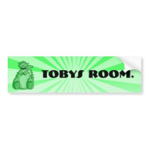 Gumby the Green Bumper Sticker bumper stickers by Michiemoo Gumby the Green Bumper Sticker bumper stickers