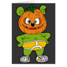 Gummibär Jack-O-Lantern Halloween Card