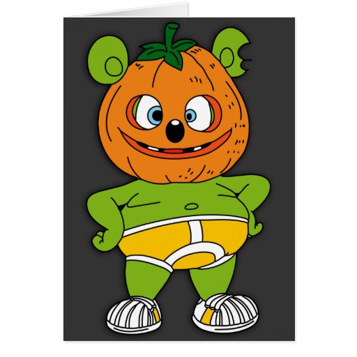 Gummibär Jack-O-Lantern Halloween Card