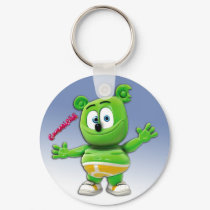 Gummibär Keychain On Blue by ImaGummyBear Gummibär Keychain On Blue