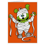 Gummibär Mummy Halloween Card