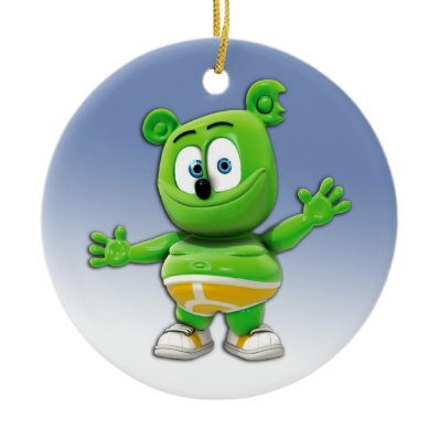 Gummib&#228;r Round Christmas Tree Ornament