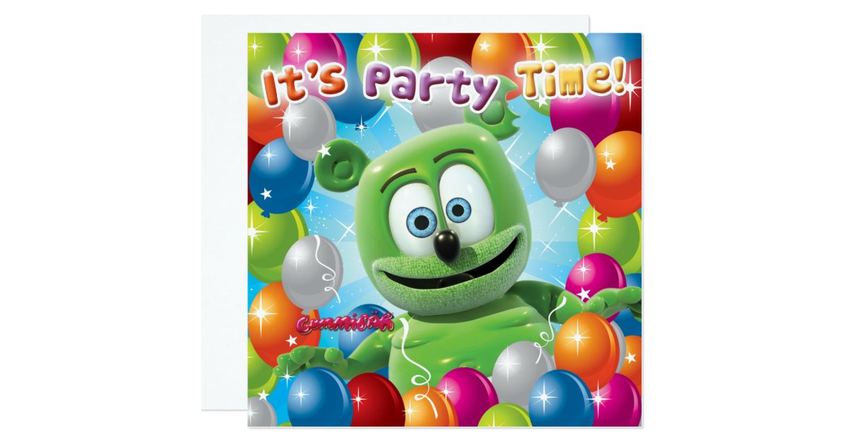Gummibär (The Gummy Bear) Party Invitation | Zazzle