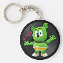 Gummibär Vinyl Record DJ Keychain