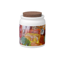 Gummy Bears Background Candy Jar