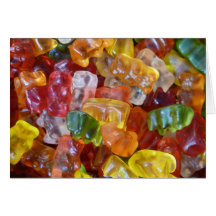 Gummy Bears Background Cards