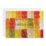 gummy bears birthday party invitation