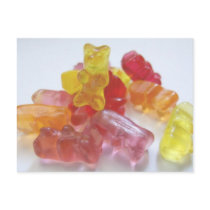 Gummy Bears Postcard by emele1 Gummy Bears Postcard
