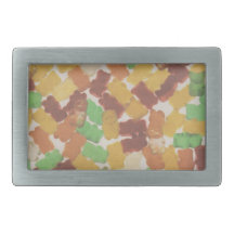 Gummy Bears Rectangular Belt Buckle