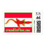 gummygator, crocodileoflove.com postage stamp