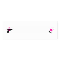 Gun and Bullet Profile Card - ADD TEXT! Business Card Templates