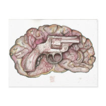 Gun Brain postcards by homelyvillain Gun Brain postcards