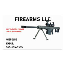 Gun Business Card