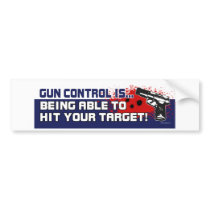 Gun-Control Bumper Sticker