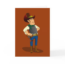 Gun Control Debate, Cowboy Greeting Card