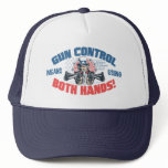 Gun Control Means Using Both Hands Pro Gun Gear hats