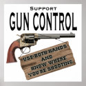 Gun Control Poster print