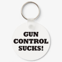 Gun Control Sucks keychains