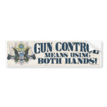 Gun Control: Using Both Hands Gun-Toting Eagle bumper stickers