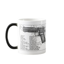 Gun Diagram Coffee Mug